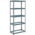 Global Industrial Extra Heavy Duty Shelving 36W x 18D x 72H With 5 Shelves, No Deck, Gray B2297178